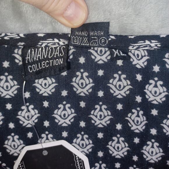 Anandas Collection Boho Tunic Dress XL Multi Color Tribal Hippie Cover Up Beach - Picture 7 of 12